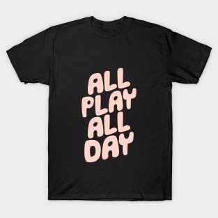 All Play All Day in Pink and Peach T-Shirt